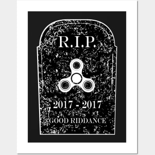 RIP Fidget Spinner Posters and Art